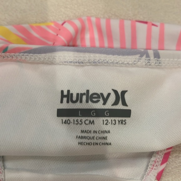 New w/o tags Girls Tankini Hurley size large - Picture 7 of 8